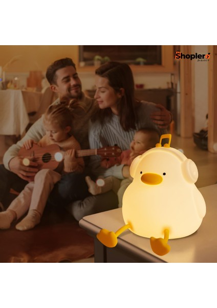 Silikon Ördek Gece Lambası