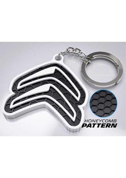 Citroen Logolu Anahtarlık Oto Aksesuar