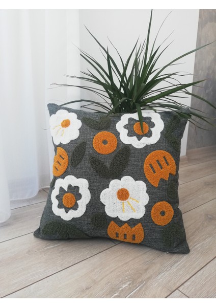 Bohem Çiçek Temalı Punch Kırlent Kılıfı 2'li Set fiyatları