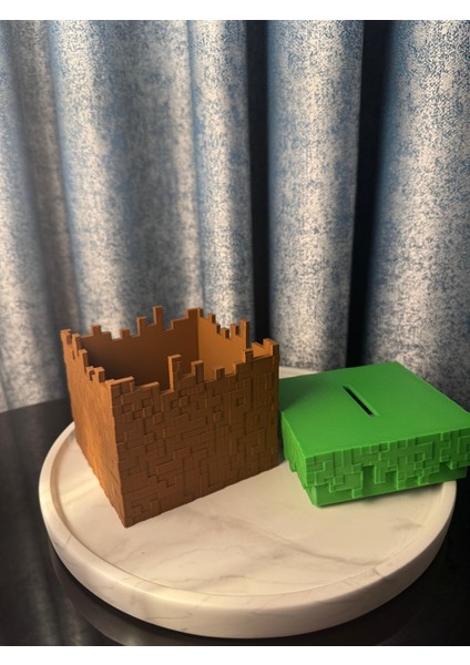 Minecraft Blok Tasarım Kumbara modelleri