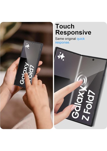 Samsung Galaxy Z Fold 7 Uyumlu Ön ve Arka 2in1 Ekran Koruyucu Gorilla Cam Anti Af Hd Görüntü Özellikli Full Body fırsatları