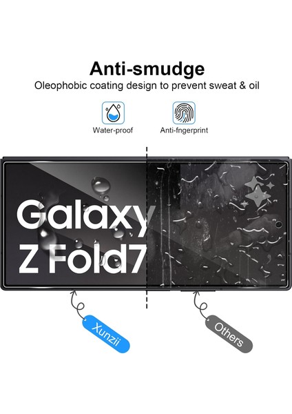 Samsung Galaxy Z Fold 7 Uyumlu Ön ve Arka 2in1 Ekran Koruyucu Gorilla Cam Anti Af Hd Görüntü Özellikli Full Body indirimleri