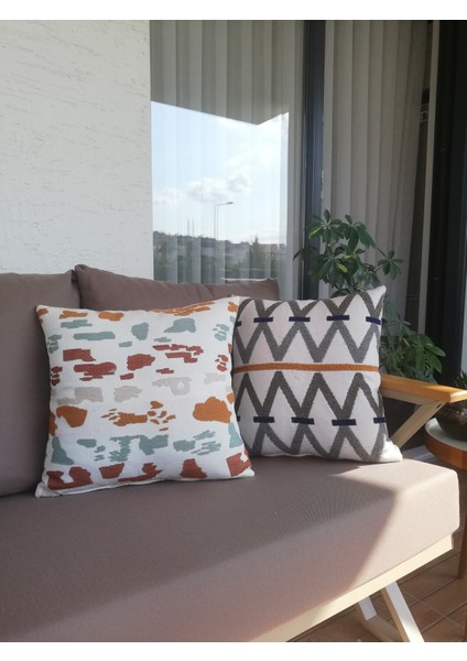 Lüks Bohem Dokuma T01 Kırlent Kılıfı 2'li Set