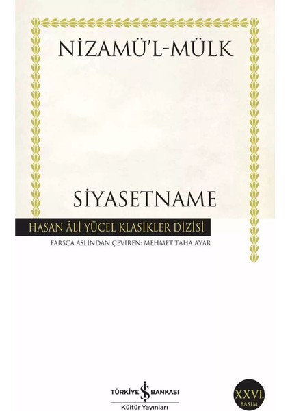 Siyasetname - Nizamü’l-Mülk | Popüler Kitaplar fiyatları
