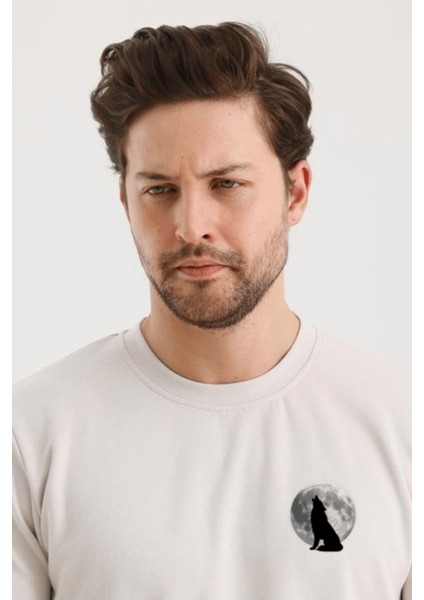 Unisex Ön Arka Baskılı Sıfır Yaka Sweat modelleri