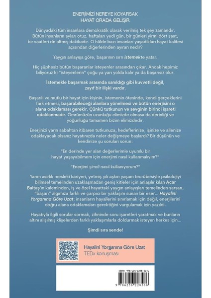 Hayalini Yorganına Göre Uzat - Acar Baltaş | Popüler Kitaplar fiyatları