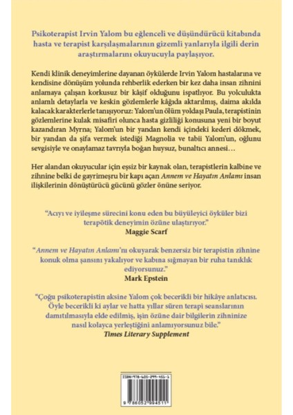 Annem ve Hayatın Anlamı - Irvin D. Yalom | Popüler Kitaplar fiyatları