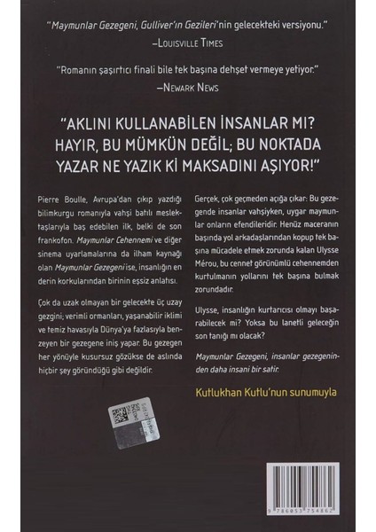 Maymunlar Gezegeni - Pierre Boulle | Popüler Kitaplar fiyatları