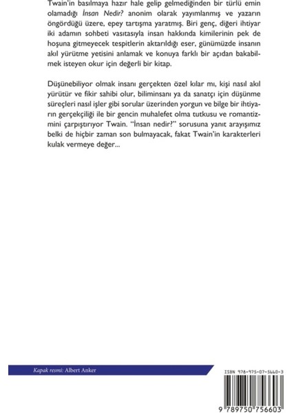 Insan Nedir? - Mark Twain | Popüler Kitaplar fiyatları