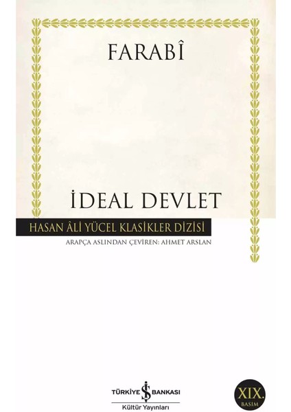 Ideal Devlet - Farabî | Popüler Kitaplar modelleri