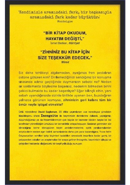 Incognito: Beynin Gizli Hayatı - David Eagleman | Popüler Kitaplar fiyatları