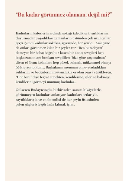 Görünmeyen Kadınlar - Gülseren Budayıcıoğlu | Popüler Kitaplar fırsatları