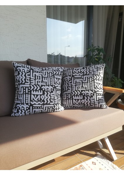 Bohem Dokuma A04 Kırlent Kılıfı 2'li Set modelleri