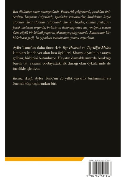 Kırmızı Azap - Ayfer Tunç | Popüler Kitaplar fiyatları