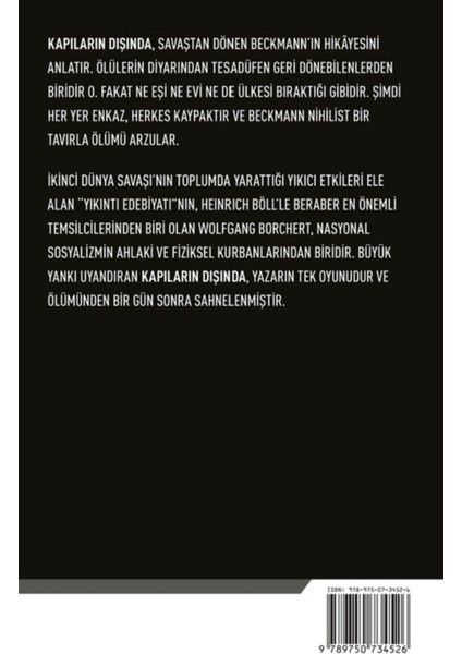 Kapıların Dışında - Wolfgang Borchert | Popüler Kitaplar fiyatları