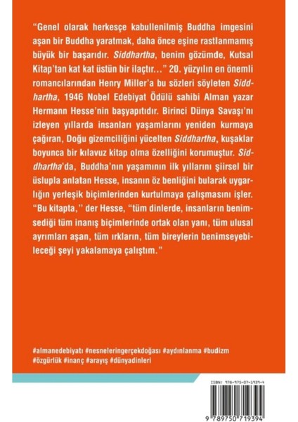Siddhartha - Hermann Hesse | Popüler Kitaplar fiyatları