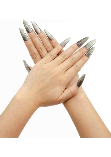 Uzun Badem İlham Melodisi - 10'lu Tekrar Kullanılabilir El Yapımı Protez Takma Tırnak fiyatları