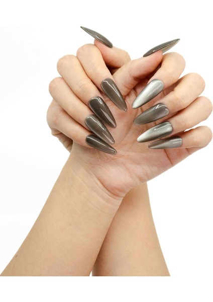 Uzun Badem İlham Melodisi - 10'lu Tekrar Kullanılabilir El Yapımı Protez Takma Tırnak fırsatları