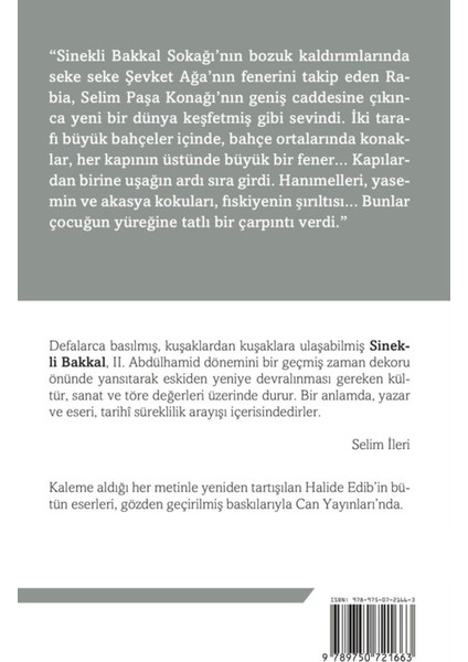 Sinekli Bakkal: Selim Ileri'nin Sonsözüyle - Halide Edib Adıvar | Popüler Kitaplar fiyatları