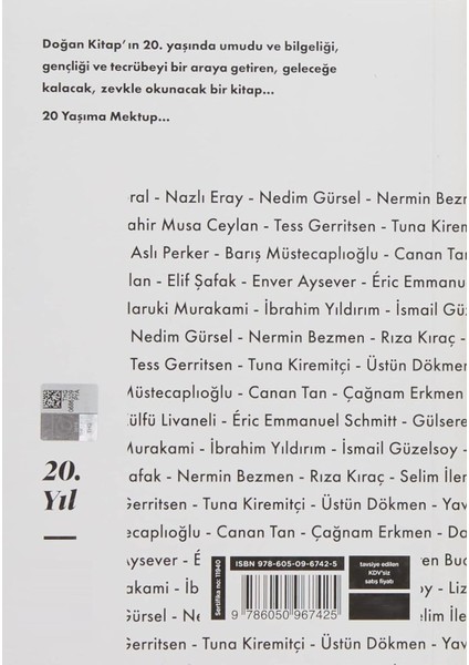 20 Yaşıma Mektup | Popüler Kitaplar fiyatları