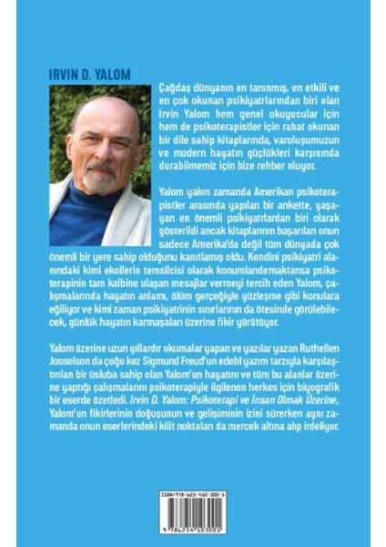 Irvin D. Yalom: Psikoterapi ve Insan Olmak Üzerine | Popüler Kitaplar fiyatları