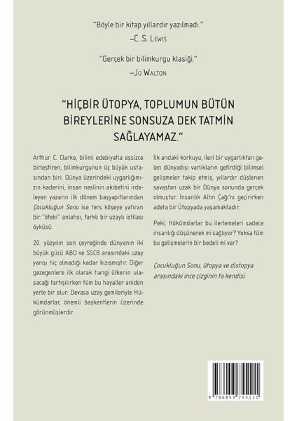 Çocukluğun Sonu - Arthur C. Clarke | Popüler Kitaplar fiyatları