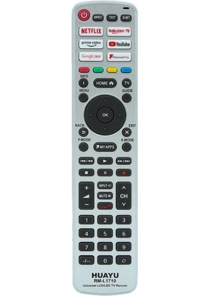 RM-L1710 Unıversal Netflıx-Prıme Vıdeo-Youtube-Rakuten Tv-Google Play Tuşlu LCD LED Tv Kumand