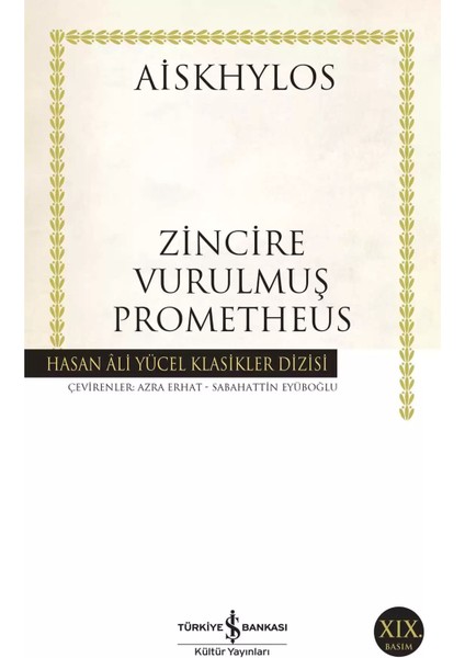 Zincire Vurulmuş Prometheus - Aiskhylos | Popüler Kitaplar fiyatları