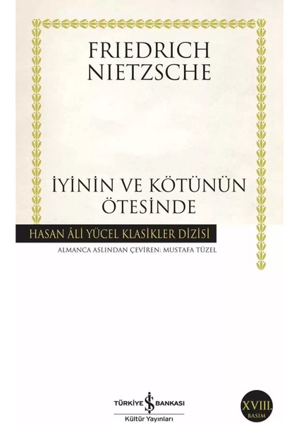 Iyinin ve Kötünün Ötesinde - Friedrich Nietzsche | Popüler Kitaplar modelleri