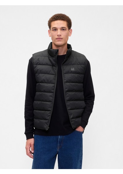 Erkek Siyah Relaxed Coldcontrol Şişme Yelek