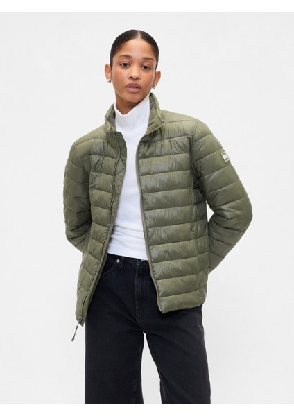 Kadın Yeşil Coldcontrol Şişme Ceket