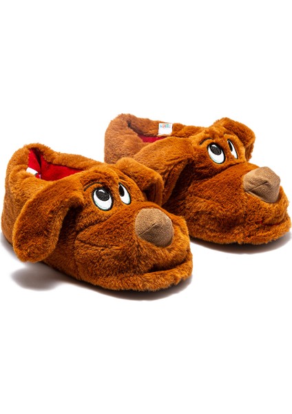 Karamel Erkek Hayvanlı Panduf Kahverengi 41/46