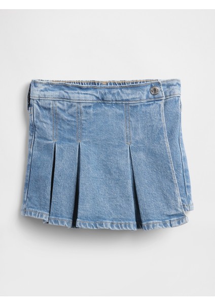 Kız Bebek Mavi Denim Şort