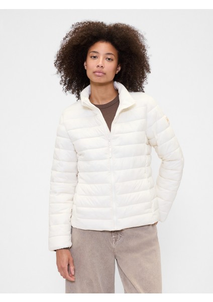 Kadın Beyaz Coldcontrol Şişme Ceket