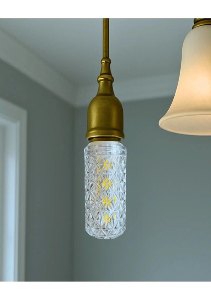 15W Dekoratif Kristal Ampul E27 LED Uzun Beyaz Renk 1600 Lümen