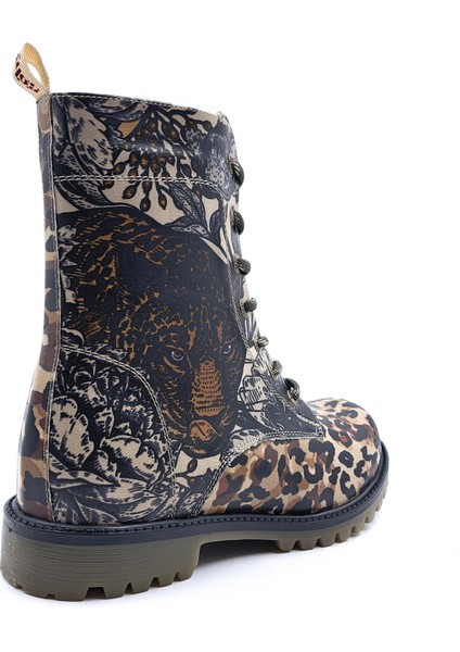 GB1067 Leopar Baskılı Kahverengi Postal Bot fırsatları