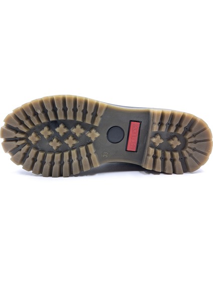 GB1067 Leopar Baskılı Kahverengi Postal Bot