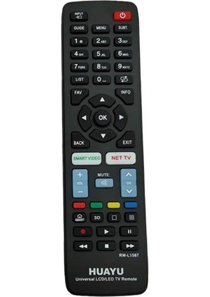 RM-L1587 Samsung-Lg-Sony-Philips-Panasonic Universal LCD Tv Kumanda