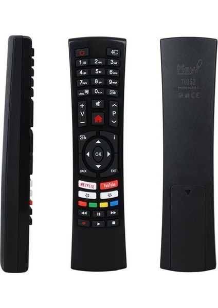 Hey Küçük Kalıp Vestel Youtube Tuşlu Yazısız LCD LED Tv Kumanda (RC4390-30100824)