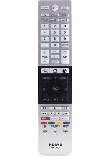 RM-L1328 Tuşlu LCD Tv Kumandası