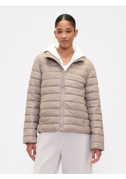 Kadın Açık Kahverengi Coldcontrol Şişme Ceket