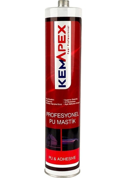 Kemapex Poliüretan Mastik Yapıştırıcı Beyaz 280 ML.