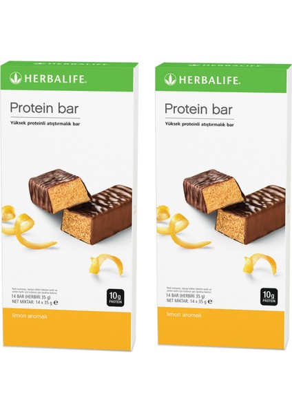 2 Paket Limon Aromalı Protein Bar 14’lü