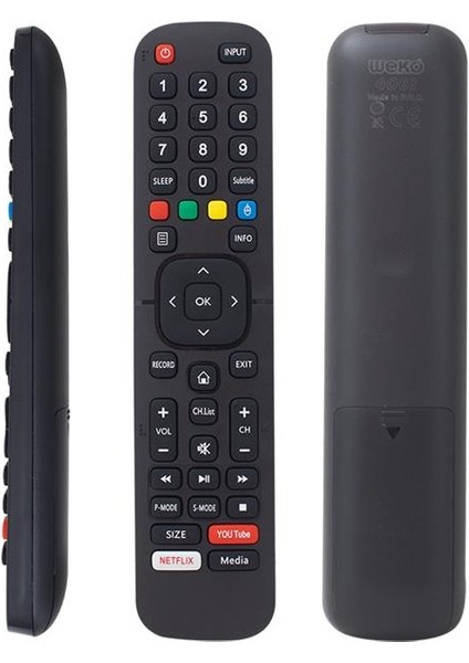 Netflix-Youtube-Media Tuşlu Lcd-Led Tv Kumandası