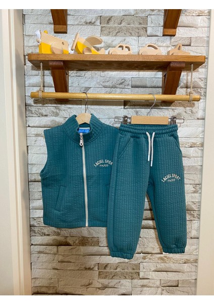 Yelekli Çocuk Takım Kapitone Kumaş Unısex