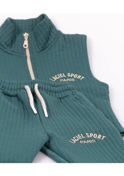 Yelekli Çocuk Takım Kapitone Kumaş Unısex