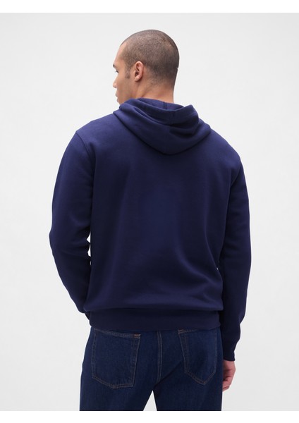 Erkek Lacivert Relaxed Gap Mini-Logo Sweatshirt fırsatları