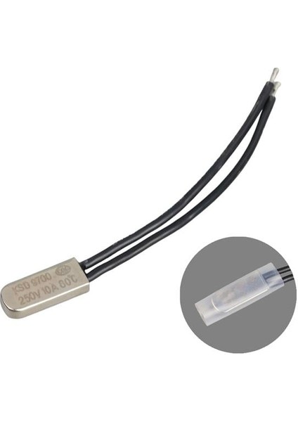 80 C Termik Fuse Kablolu Metal 10A (IC-270)