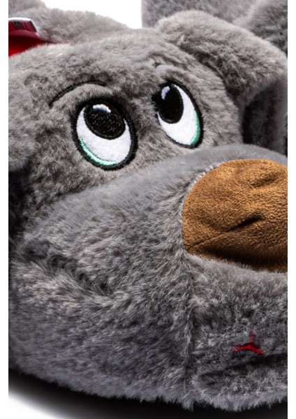 Karamel Erkek Hayvanlı Panduf Gri 41/46 fiyatları