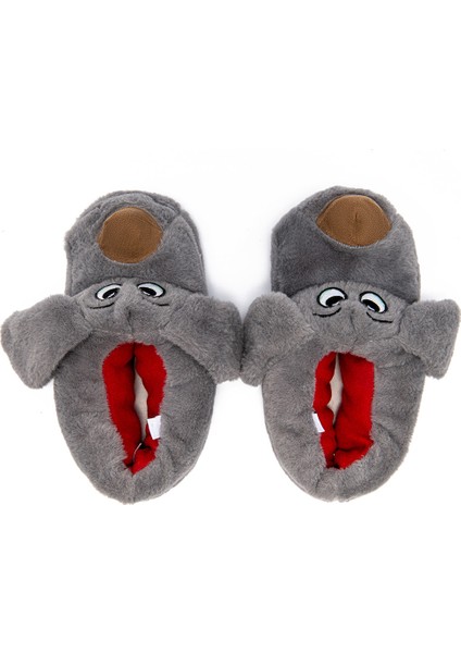 Karamel Erkek Hayvanlı Panduf Gri 41/46 modelleri